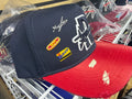 GORRA ROUGH PLAY AZUL CON PICO ROJO